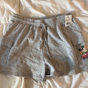 Disney Mickey & Friends Light Gray Lounge Shorts
